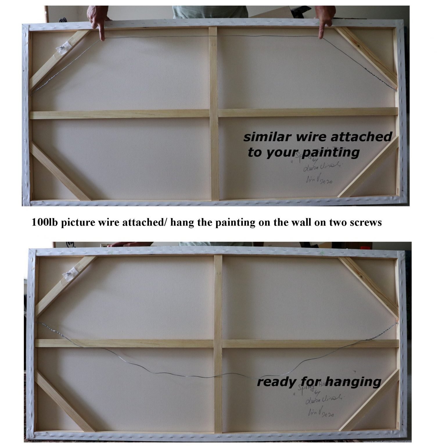 How to Hang a Large Canvas